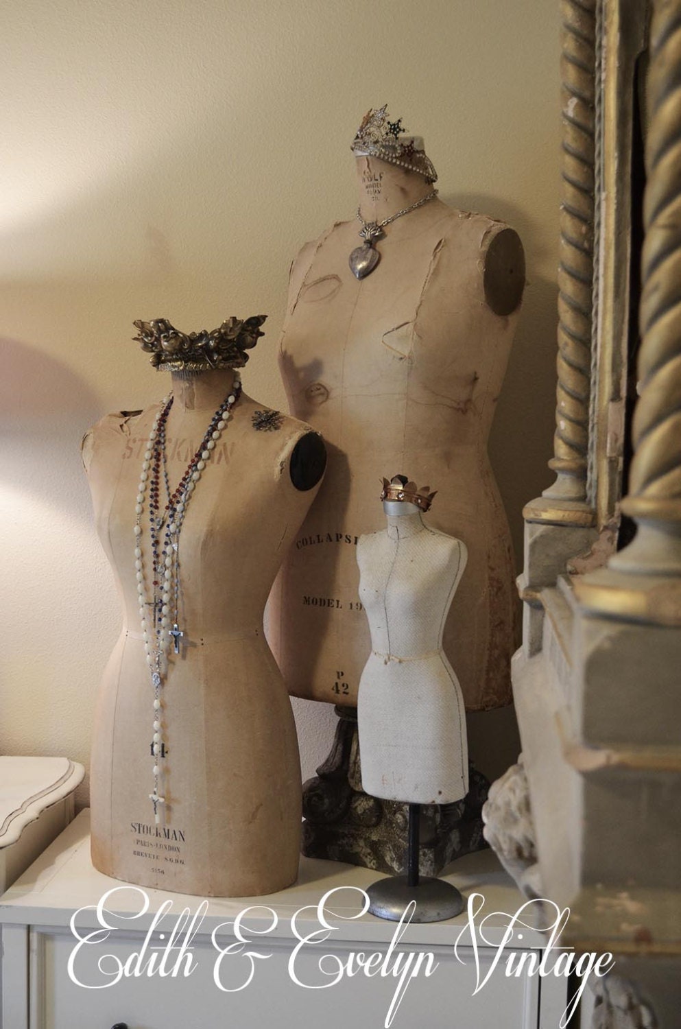 Vintage Half Scale Mannequin, Sample Dress Form, Store Display