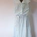 Pale Green Eyelet Dress With Lace Detail