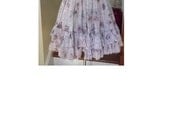 Handmade Layered Floral  Mauve Square Dance Style Dress Size Small/Medium