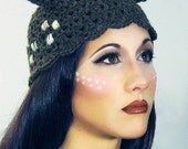 Darling Deer critter cloche - crochet animal hat, great for Christmas