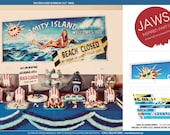 Jaws Billboard Banner - INSTANT DOWNLOAD - Shark Attack - Printable Birthday Party Decorations