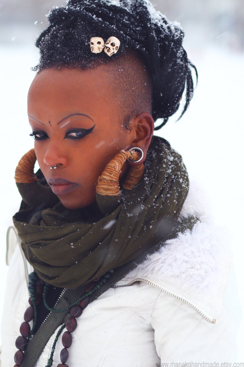 Organic Hemp Manakees for stretched ears - Eco Ethic Earrings