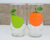 Vintage Fruit Drinking Glasses