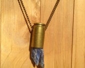 Blue Taurine Bullet Necklace