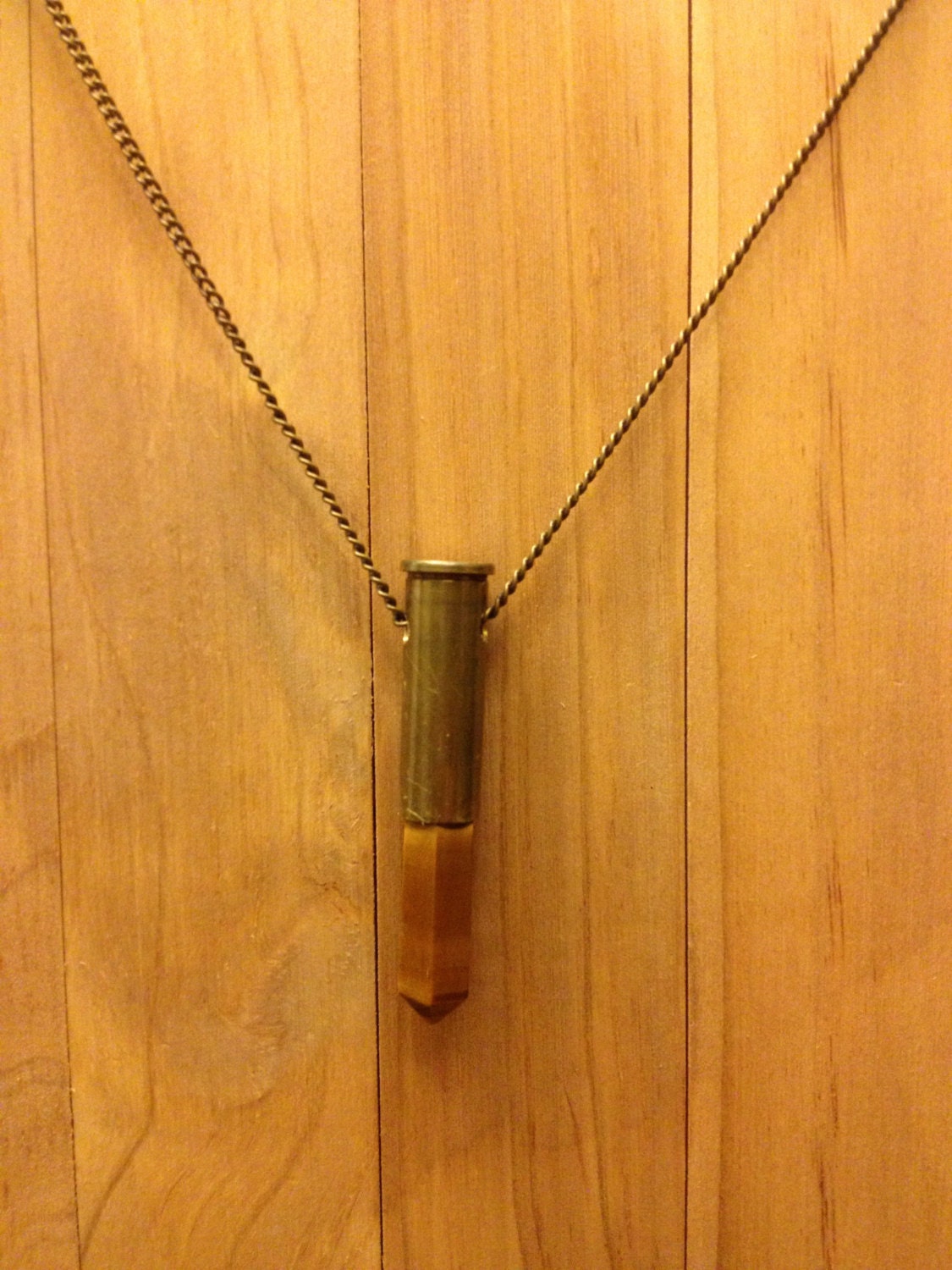 Tiger Eye Bullet Point Necklace