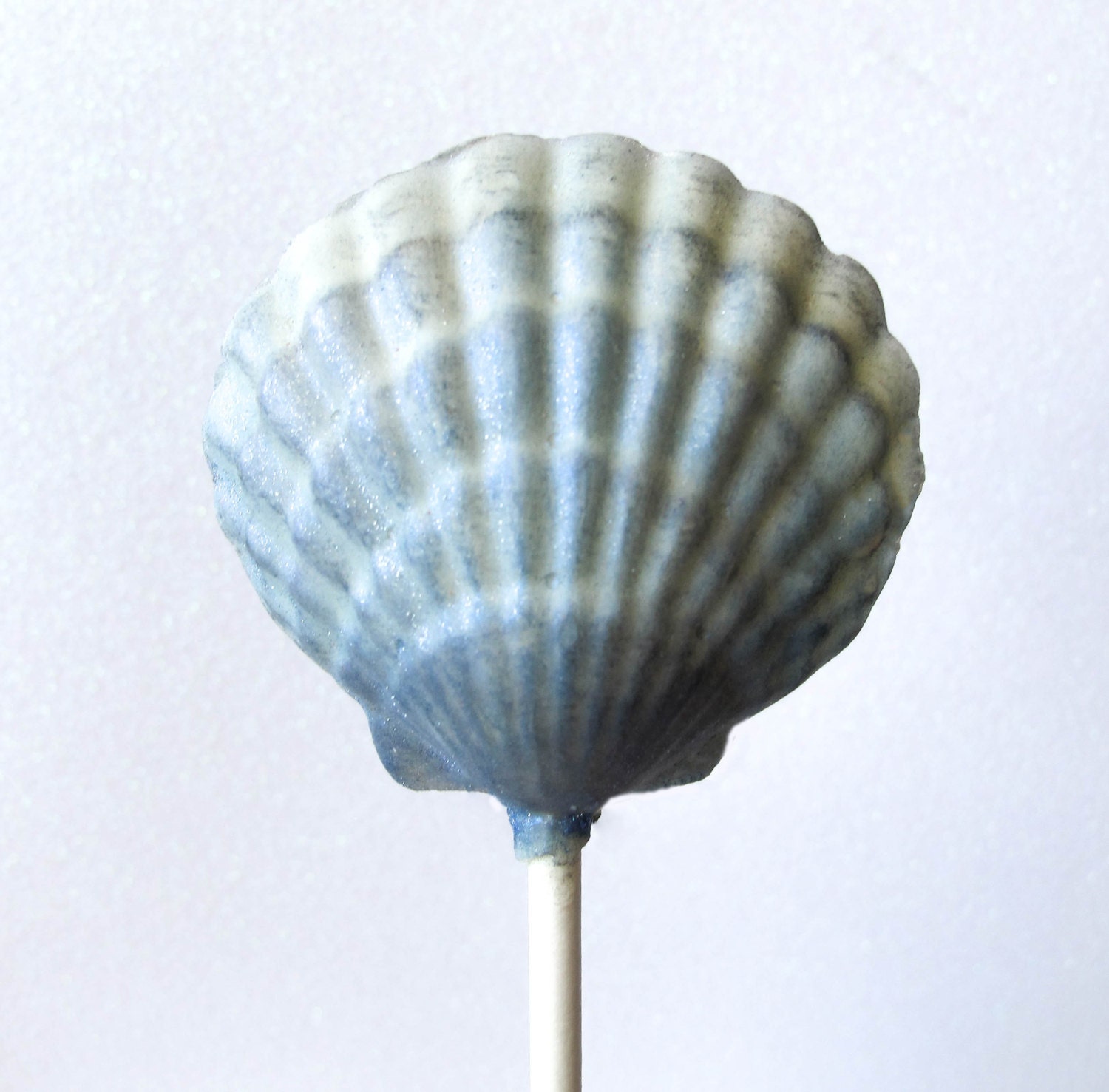 3 Chocolate Shell Lollipops: Navy Ombre