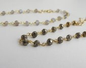 brilliant pyrite bracelet delicate facetted gemstone sparkle 18k gold vermeil wire handmade jewelry