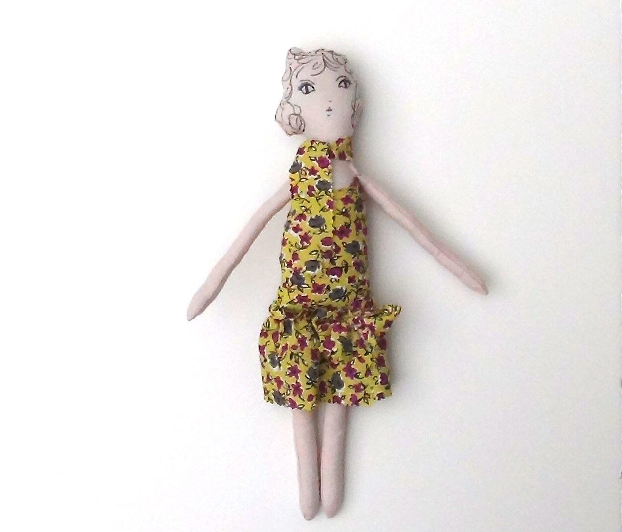 Handmade Rag Doll Vintage Inspired "Daisy" Handmade by GoHeyJudy