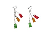 Vintage Rasta Gummi Bear Earrings
