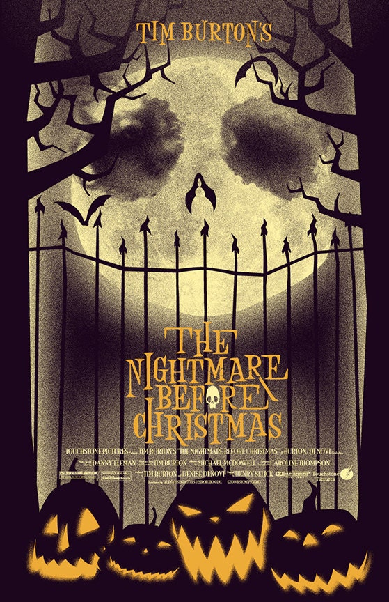 The Nightmare Before Christmas alternative movie poster 12x18