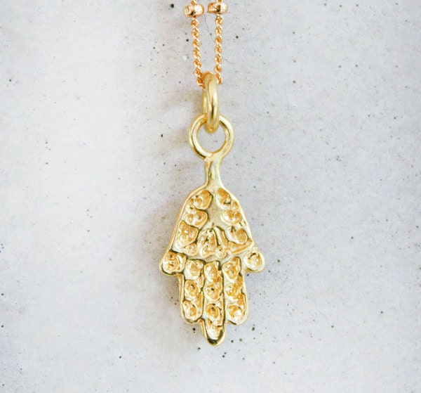 Gold Hamsa Necklace