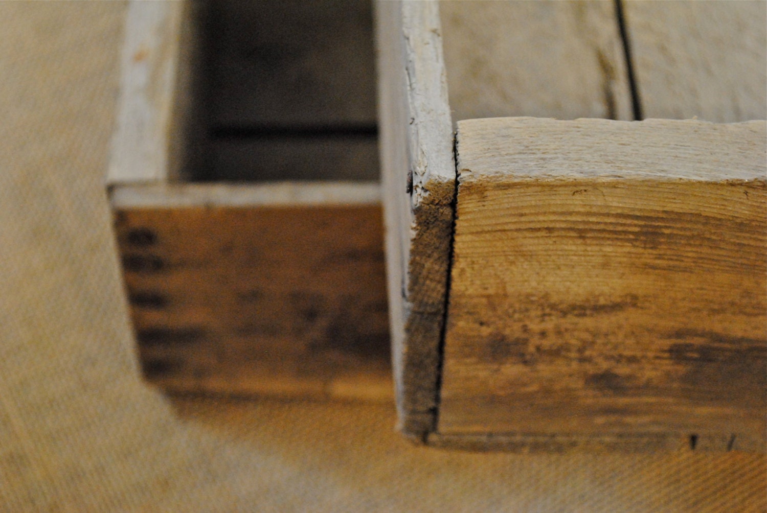 Vintage Wood Crates - Sale - Primitive Wood Boxes - Old Farm Produce Crates - Rustic Wedding and Home Decor