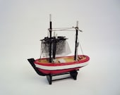 Vintage Miniature Fishing Boat