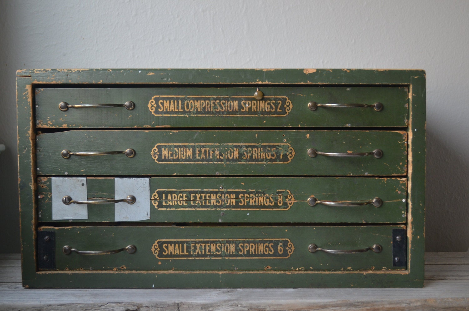 Antique Parts Cabinet