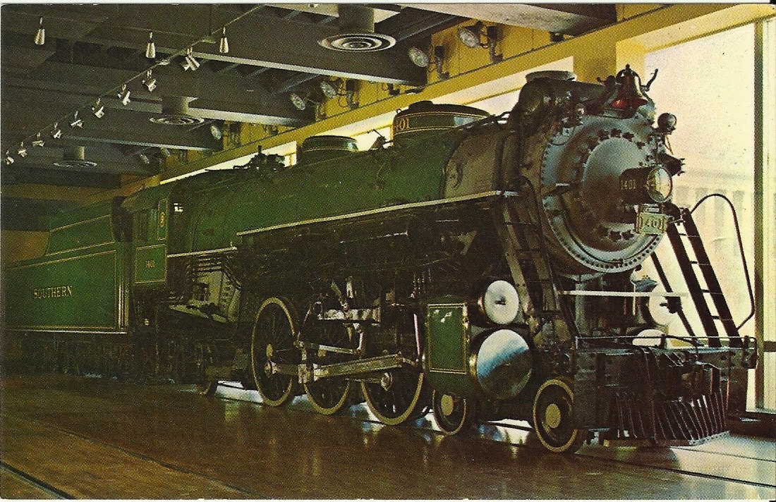 Vintage Postcard - Pacific Type Passenger Steam Locomotive Smithsonian Institution - 1970s