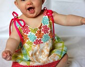 INSTANT DOWLOAD Love Me Knots Dress sewing pattern - stripwork dress - sewing pattern - PDF pattern - baby dress pattern - girls pattern