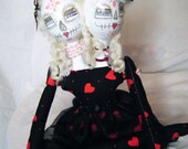 Sugar And Spice The Sugar Skull Dia De Los Muertos Day Of The Dead Doll Skeleton Art Doll Two Headed Doll