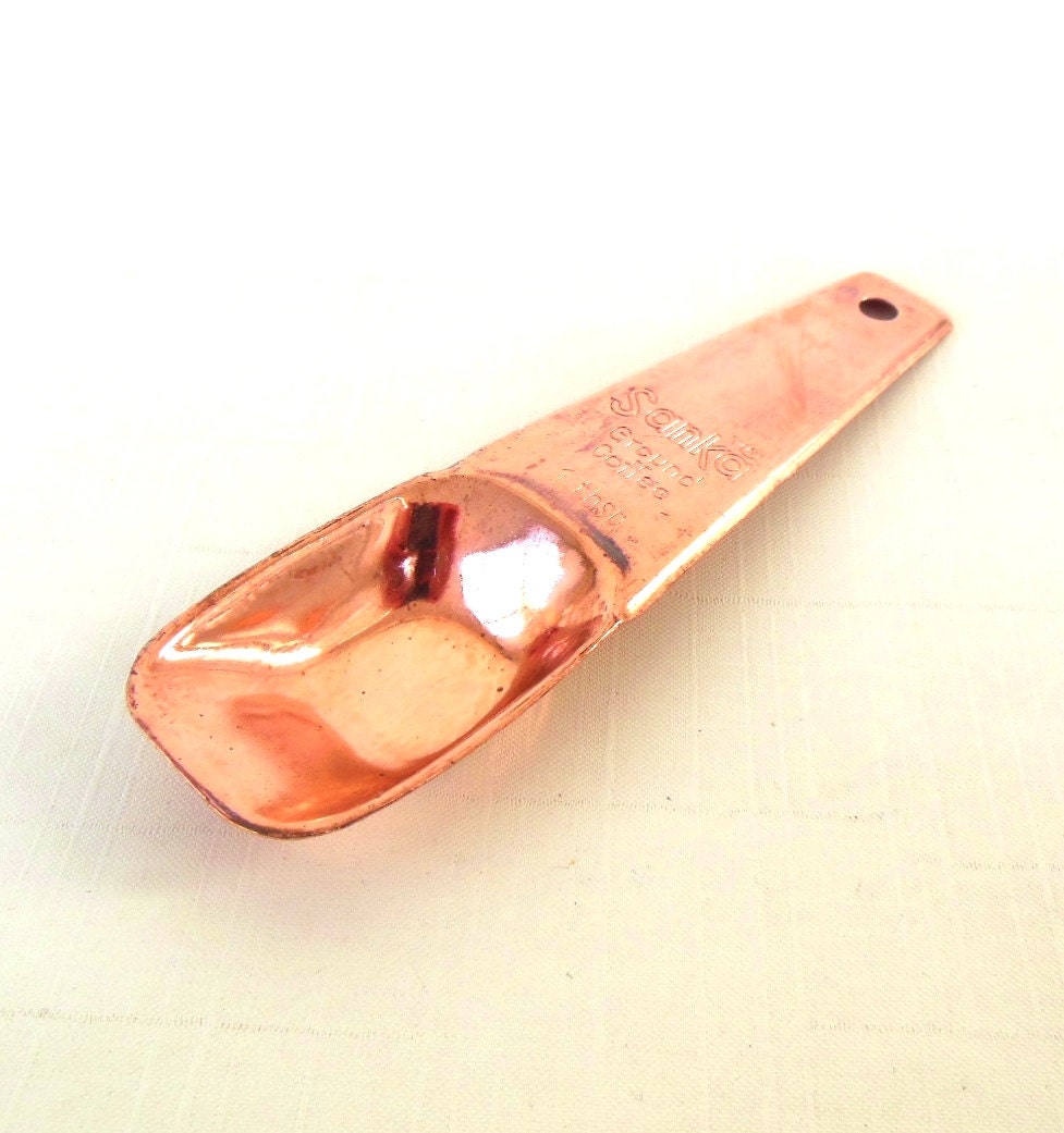 Sanka Coffee Scoop - Copper 1 Tablespoon Measure Spoon