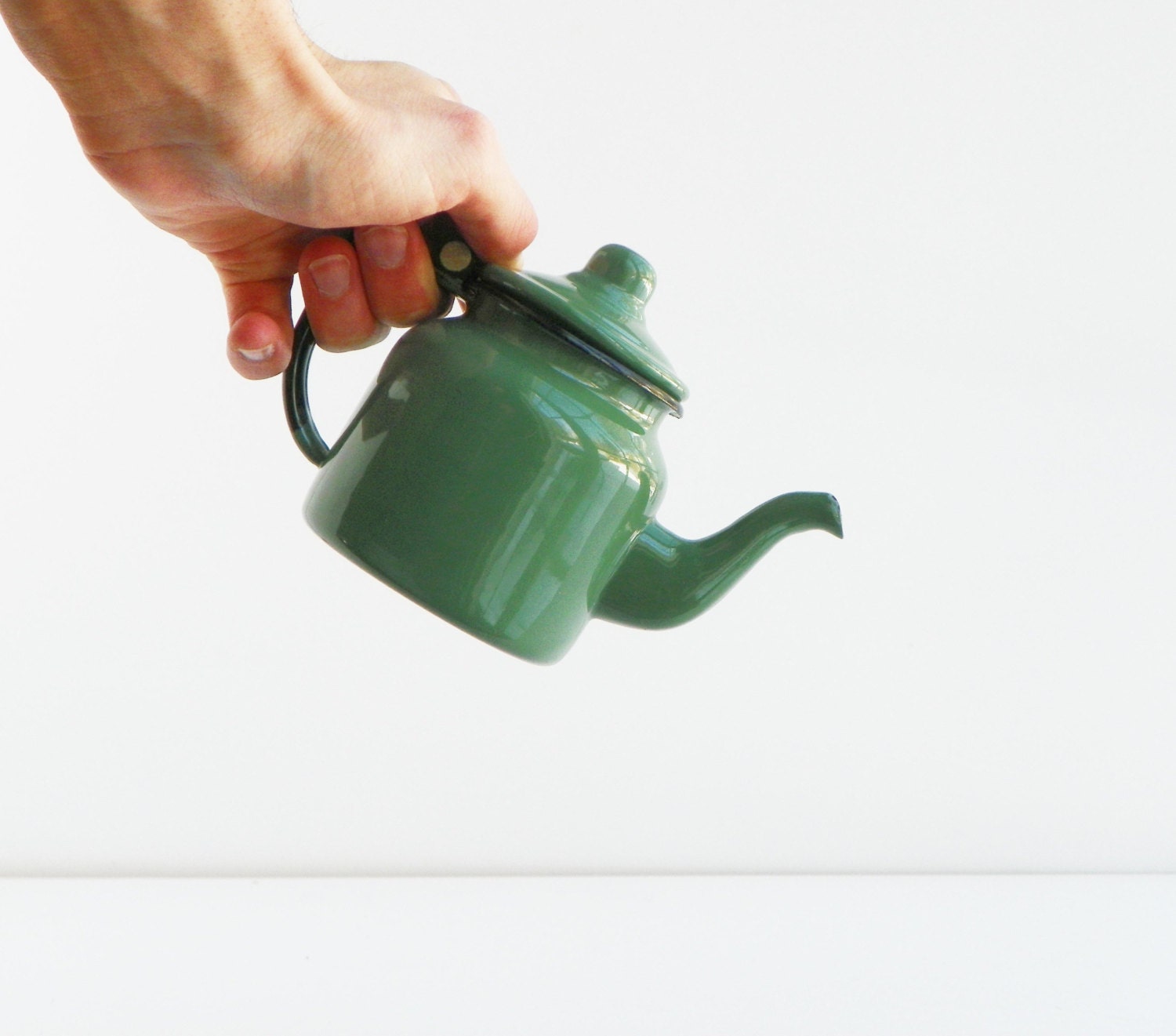 Mid Century Mini Enamel Coffee Pot - cheerfulowl