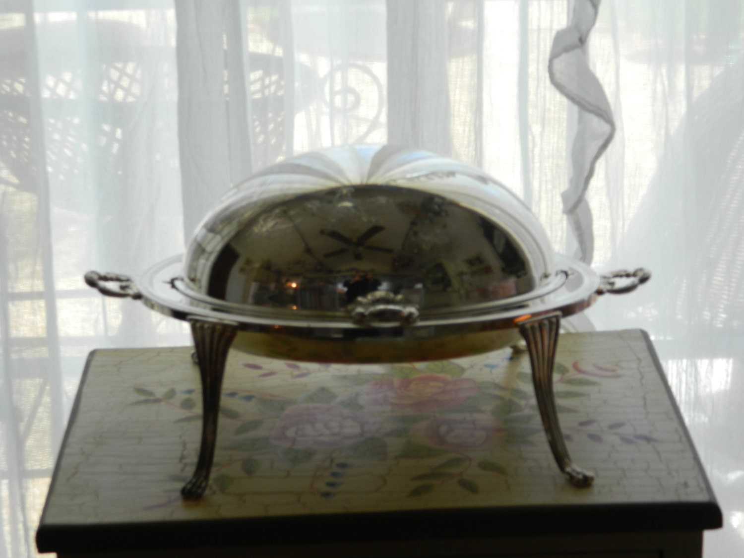 Silver Plate Domed Serving Piece