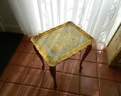 Vintage Italian Wood Florentine Decorative Table
