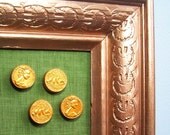 Half Penny Push Pins, Gold Coin Thumbtacks, Gold Pushpins