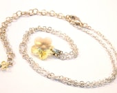 Bridal Jewellery UK, Swarovski crystal pendant necklace, yellow necklace, uk sellers