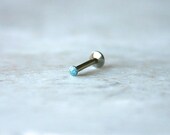Sparkling Cornflower Tiny Labret Jewelry - 2mm, 2.5mm, 3mm, 3.5mm: Tragus, Labret, Monroe, etc
