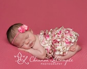 Newborn Headband, baby headband, infant headband, baby girl headband, baby hair accessories, pink flower headband, baby bows