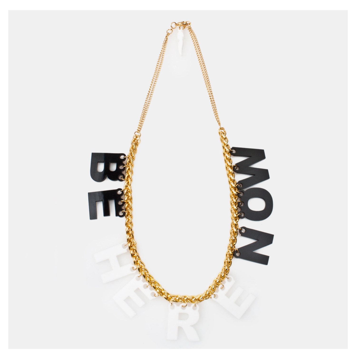 XL Be Here Now Mantra Necklace in Panda