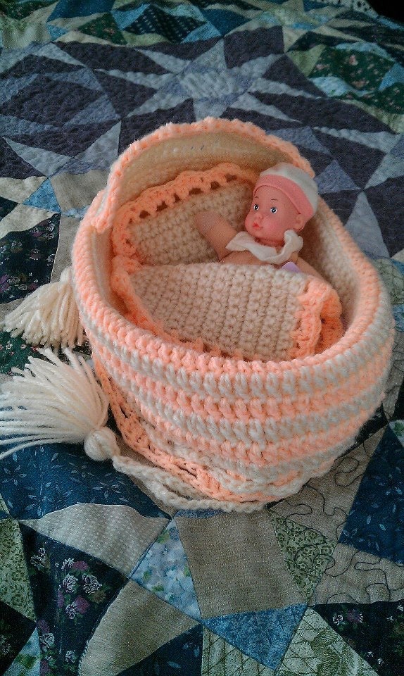 Baby Doll Bassinet purse with Baby doll