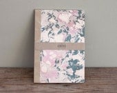 Marbled hard cover - notebook - lined - paper - rose -patter MARB5005C