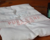 Heating Pad, Microwaveable, Faded Vintage Sea Island Sugar Sack, Hint of Peppermint
