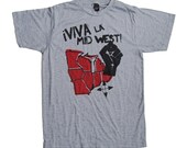 SUPER SOFT Vintage Feel Unisex Heather Grey Tee - Viva La Midwest