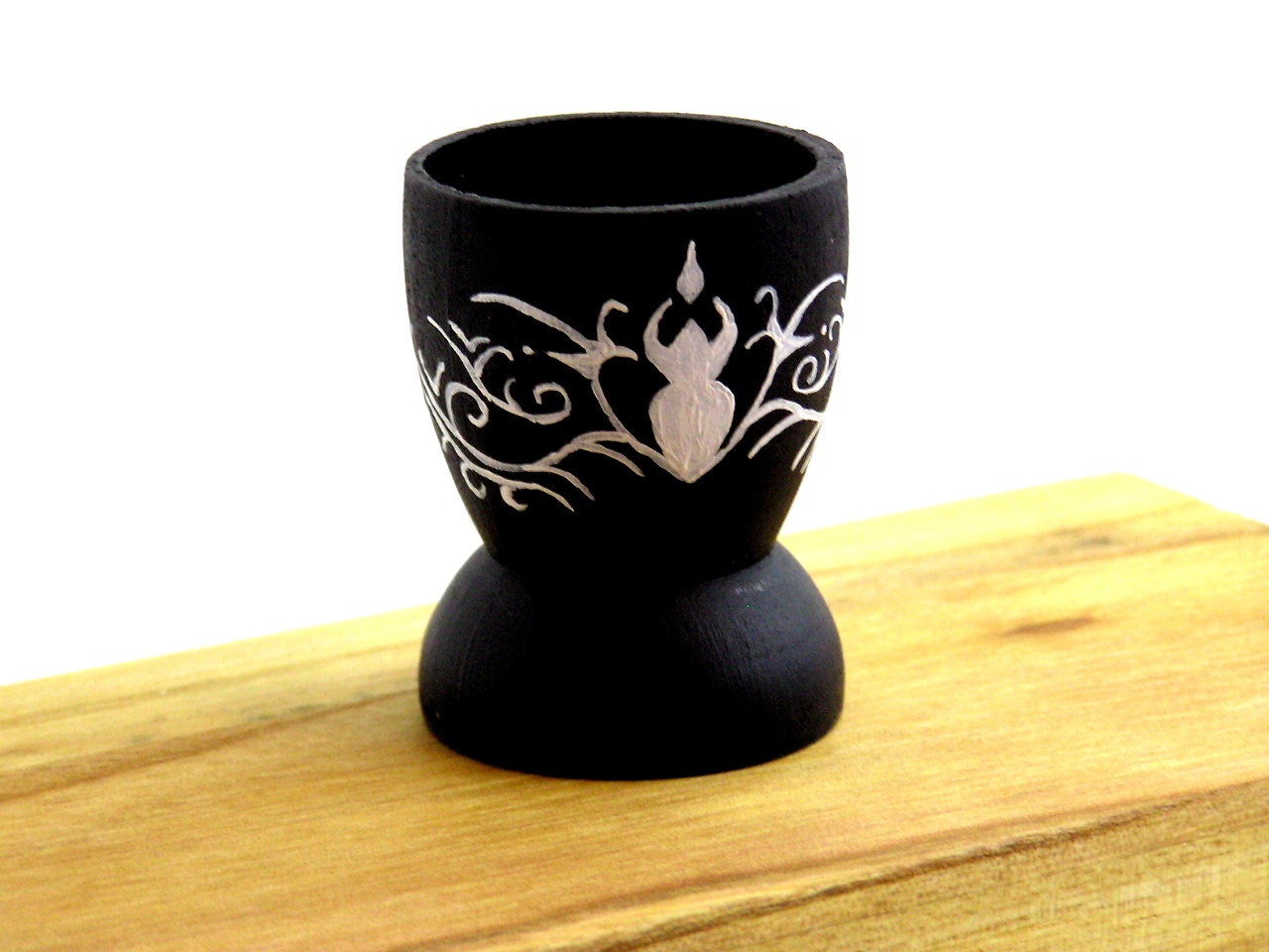 Tribal Goddess Chalice - Small Travel Chalice - Elven, Pagan, Wicca, Goddess, Altar Piece, Altar Item