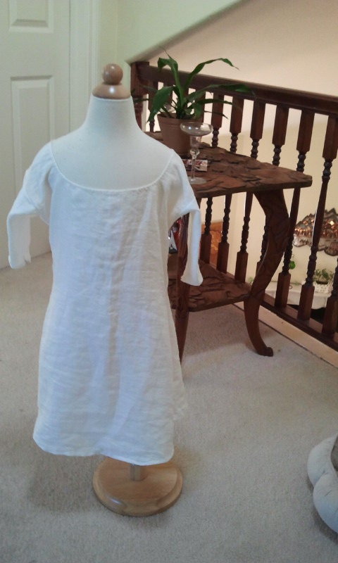 Girl's Scoop-Neck Smock - Children's Size 4-6 - Ready to Ship