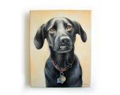 8x10 Custom pet portrait, original oil painting dog cat animal pet lover painting unique handmade gift idea