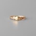 Antique Fede Gimmel Ring . Opening Triplet . Gold Hands Hearts .