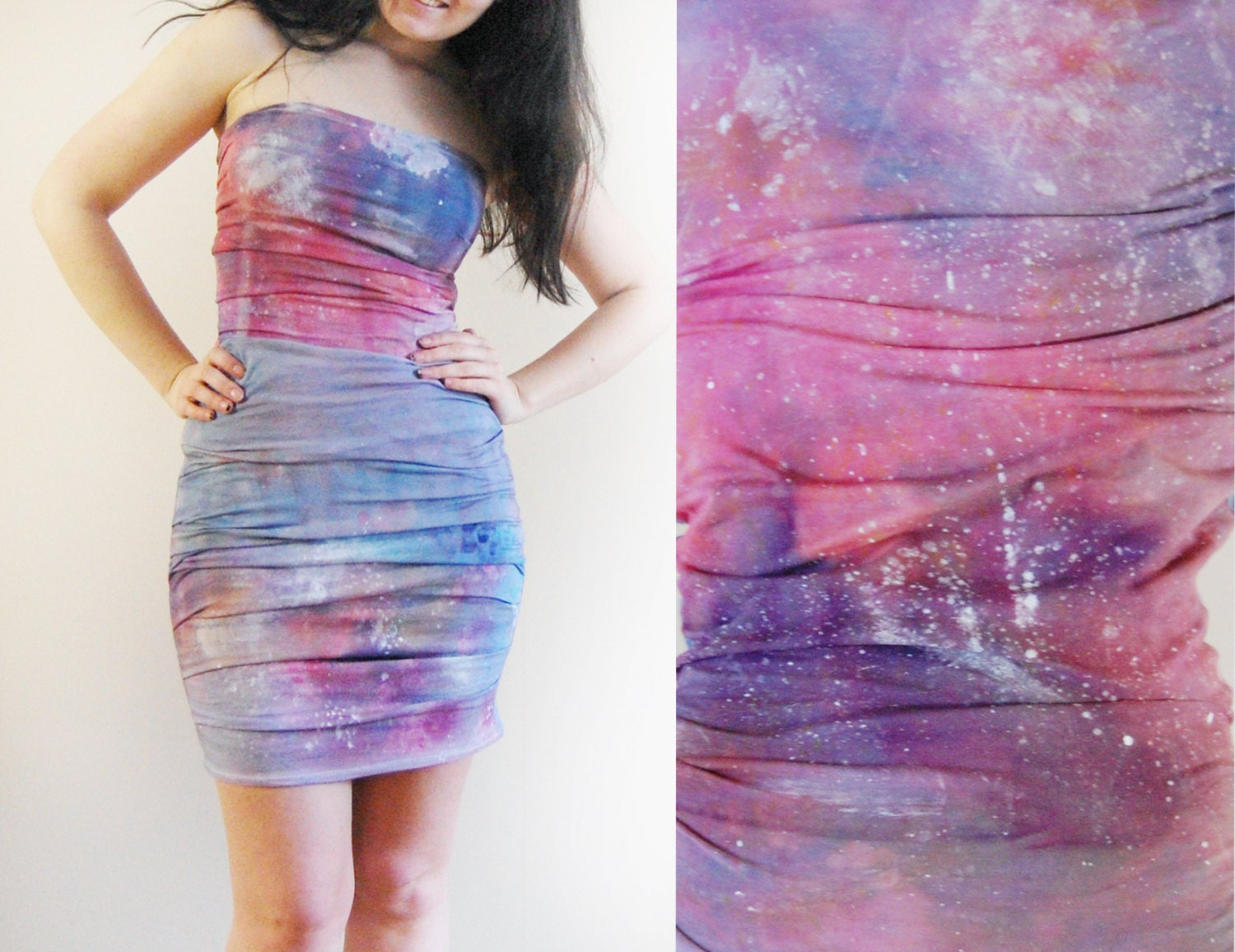 Galaxy - hand dyed mini dress/murMur - murMurMarket