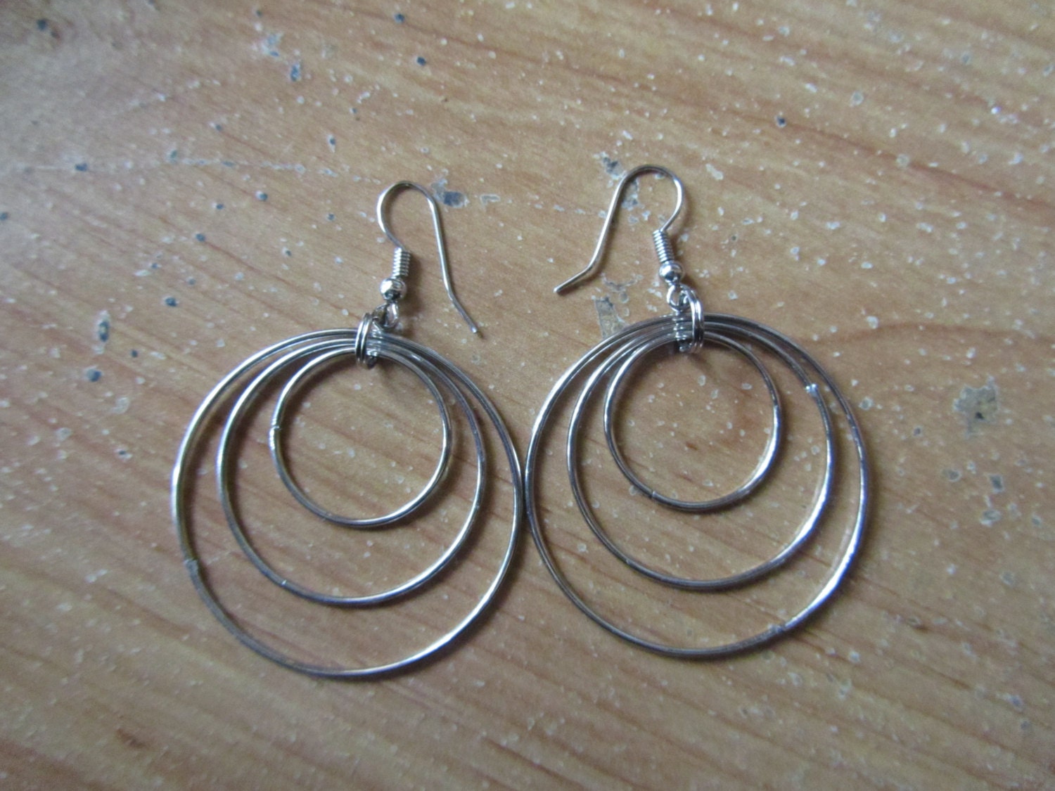 OOAK - Triple Layer Hoop Earrings
