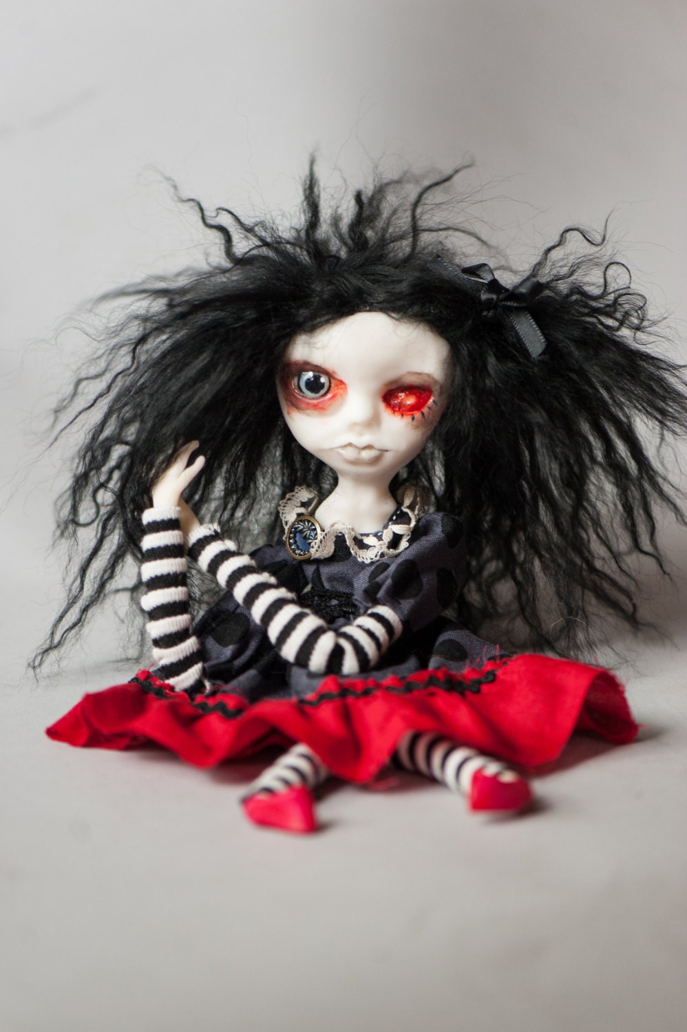 Creepy Gothic Art Doll Lotus