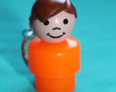Vintage Fisher Price Little People Key Chain