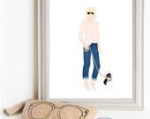 Though Very Humble : Custom Paper Doll Portrait Illustration