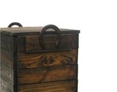 Table with Storage // Driftwood Furniture // Wood Trunk // Handmade Eco-Friendly Home Storage & Organization // Indoor Outdoor Coffee Table