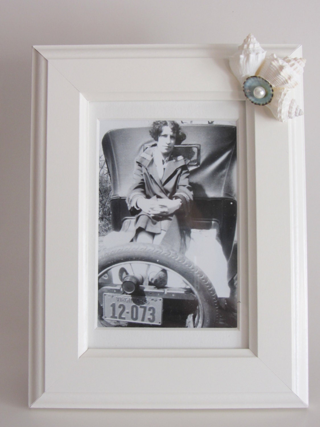 Beach Decor -  Shell Photo Frame