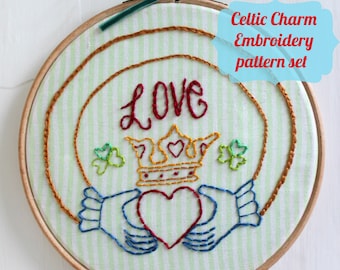 Celtic Charm - embroidery pattern set
