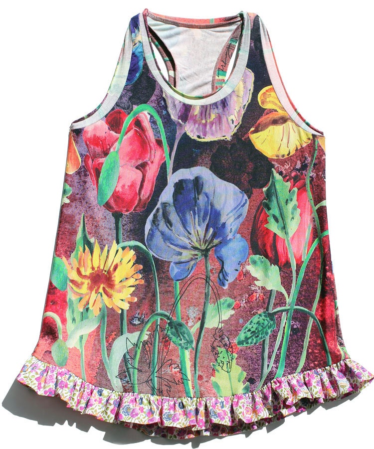 Sewing pattern little TRUCK STOP TOP for girls