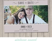 Save the Date Card / Magnet (Printable) by Vintage Sweet