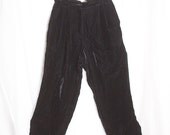 Vintage Valentino Black Velvet Pants
