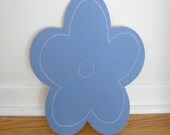 Periwinkle Blue Flower Chalkboard, Large Photo Booth Prop